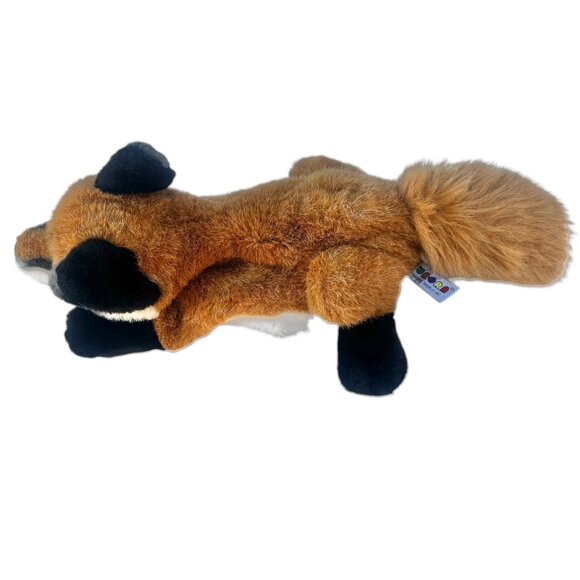 Aurora World Plush Fox Hand Puppet 18” Long With Tail Polyester Fiber tan white - Picture 12 of 15
